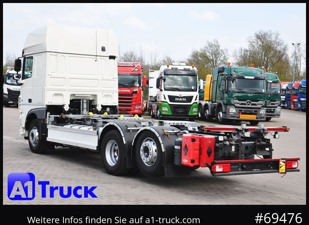 Container transporter/ Swap body truck DAF XF 480 FAN Intarder, Lenkachse,: picture 11