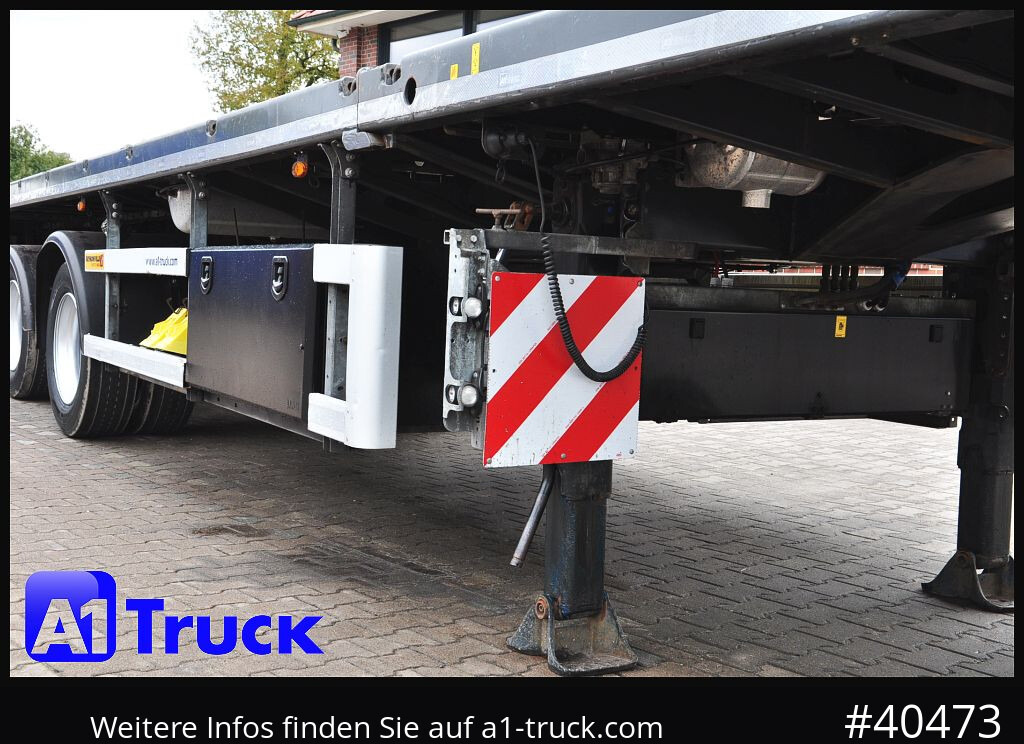 Dropside/ Flatbed semi-trailer FAYMONVILLE F-S43-1AAF Telemax,3 zwangs gelenkt, Lenkachse: picture 15