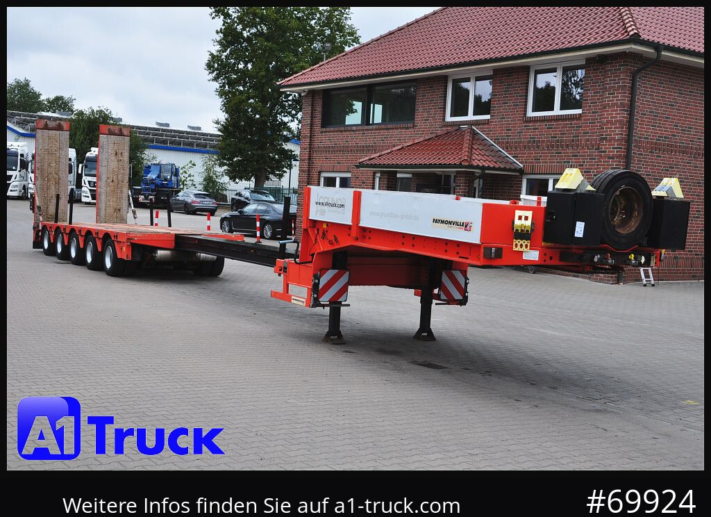FAYMONVILLE STZ-5AU, 68 Tele 6400mm 4x Lenkachse, TÜV 09/2026 - Low loader semi-trailer: picture 1 FAYMONVILLE STZ-5AU, 68 Tele 6400mm 4x Lenkachse, TÜV 09/2026 - Low loader semi-trailer: picture 1