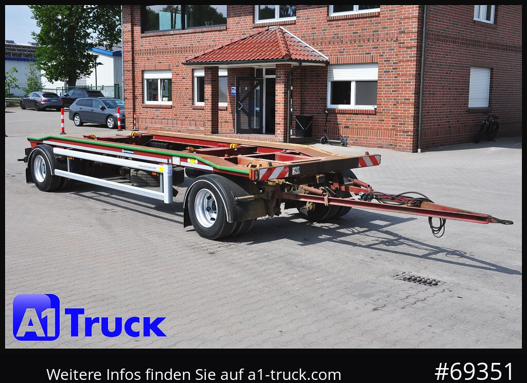 HUEFFERMANN HAR 1870, luft, Scheibenbremesen, - Roll-off/ Skip trailer: picture 1 HUEFFERMANN HAR 1870, luft, Scheibenbremesen, - Roll-off/ Skip trailer: picture 1