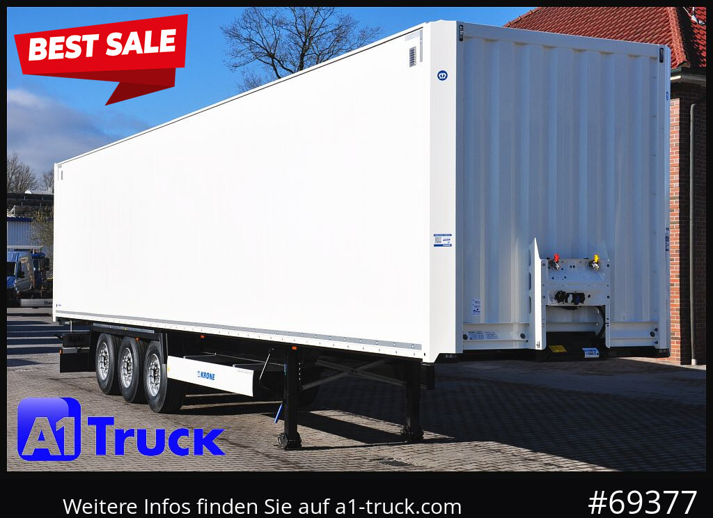 KRONE SD Koffer, Liftachse, Code XL, VDI 2700, SOFORT - Closed box semi-trailer: picture 1 KRONE SD Koffer, Liftachse, Code XL, VDI 2700, SOFORT - Closed box semi-trailer: picture 1