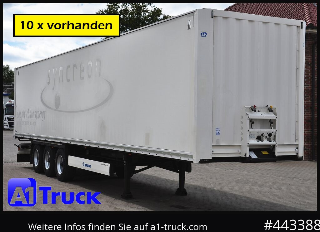 Closed box semi-trailer KRONE SDK 27, Koffer, 1 Vorbesitzer, Plywood, 3x vorhanden: picture 1