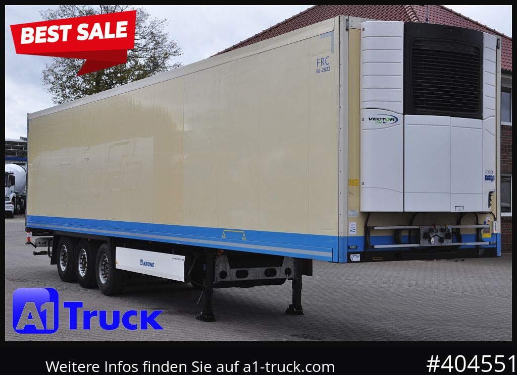 KRONE SDR 27 Carrier 1950 Mt. Doppelstock Lift, - Refrigerator semi-trailer: picture 1 KRONE SDR 27 Carrier 1950 Mt. Doppelstock Lift, - Refrigerator semi-trailer: picture 1