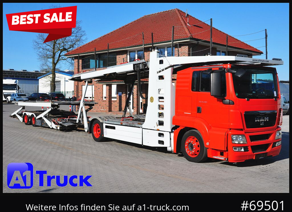 MAN 18.400 TGX, Autotransporter Kässbohrer, - Autotransporter truck: picture 1 MAN 18.400 TGX, Autotransporter Kässbohrer, - Autotransporter truck: picture 1