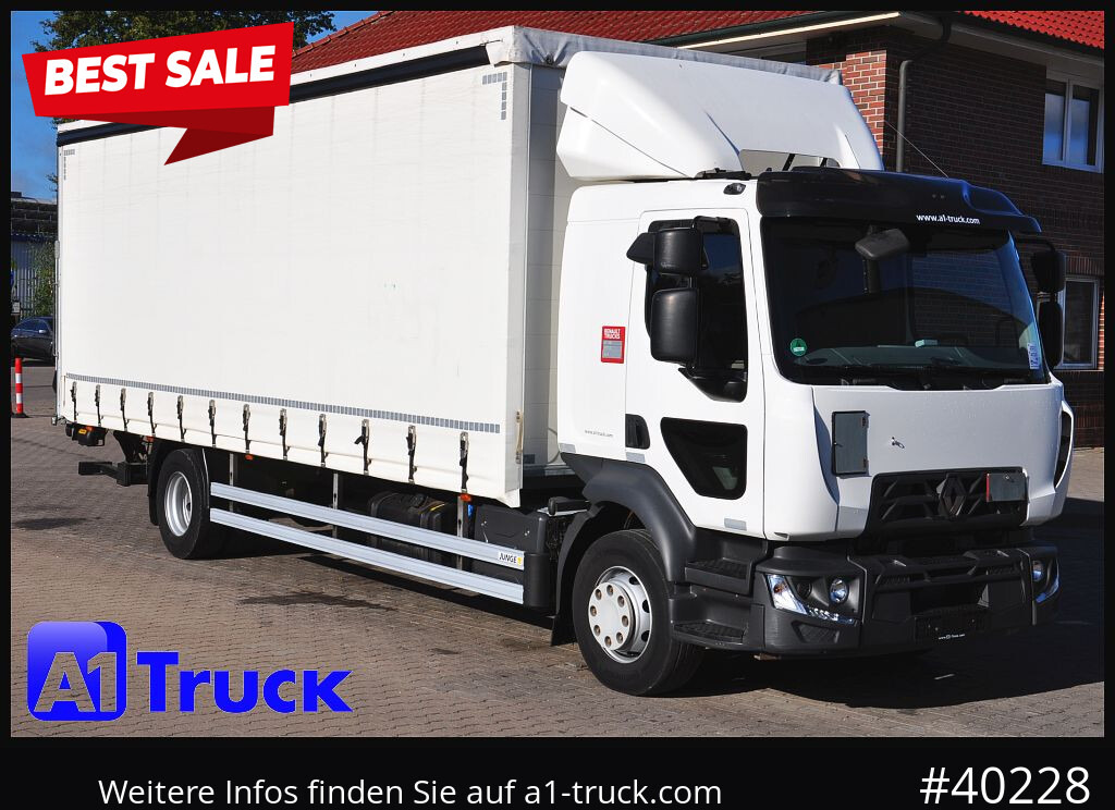 RENAULT D 280, 4x2, Ladebordwand, LBW, TÜV 06/2026 - Curtainsider truck: picture 1 RENAULT D 280, 4x2, Ladebordwand, LBW, TÜV 06/2026 - Curtainsider truck: picture 1