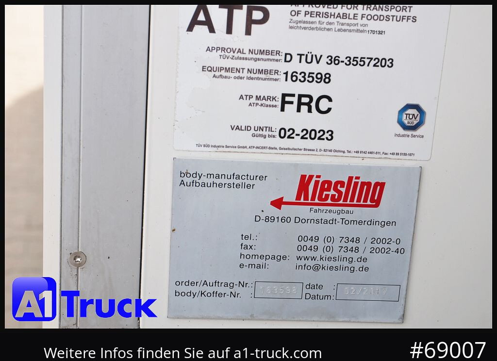 RENAULT D16- 280 Klima, TK 1000 R LBW+Türen - Refrigerator truck: picture 4 RENAULT D16- 280 Klima, TK 1000 R LBW+Türen - Refrigerator truck: picture 4