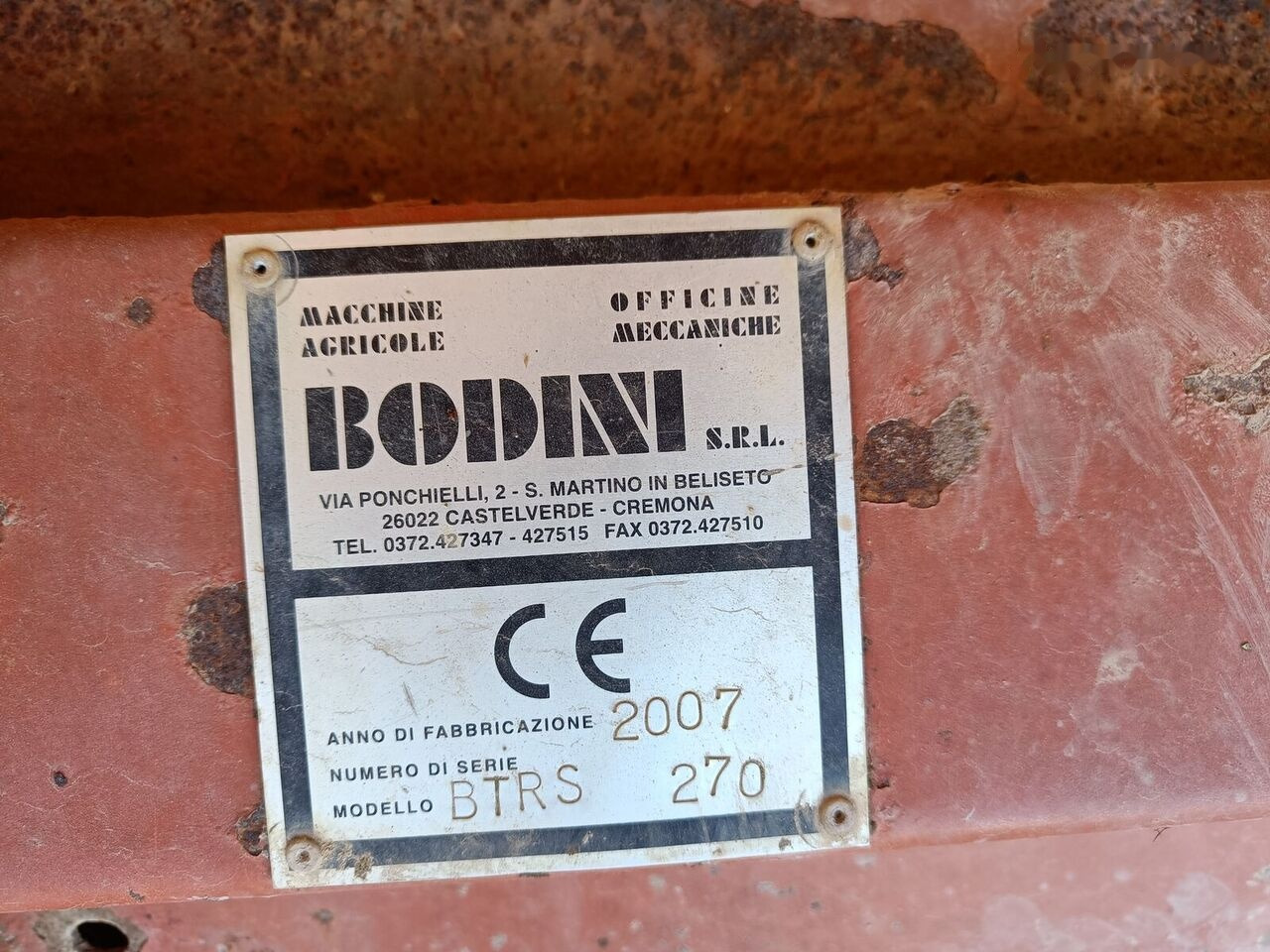 BODINI BTRS270 - Flail mower/ Mulcher: picture 4 BODINI BTRS270 - Flail mower/ Mulcher: picture 4