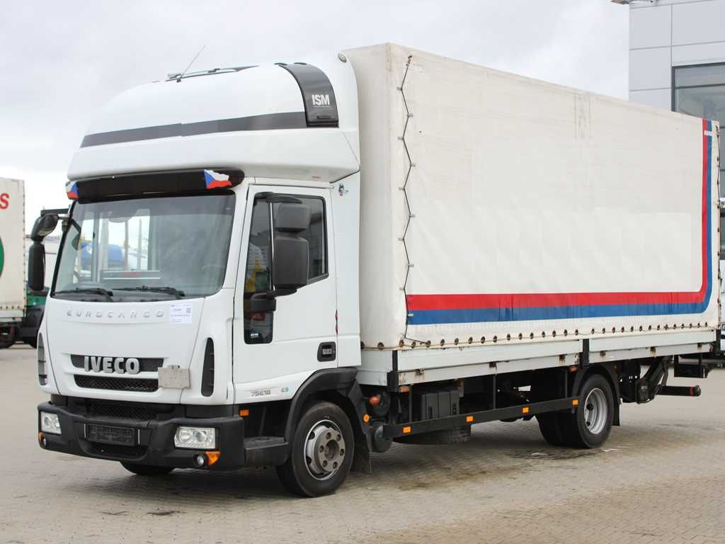 Iveco EUROCARGO 75E18, TAIL LIFT, SLEEPING CABIN - Curtain side van: picture 1 Iveco EUROCARGO 75E18, TAIL LIFT, SLEEPING CABIN - Curtain side van: picture 1