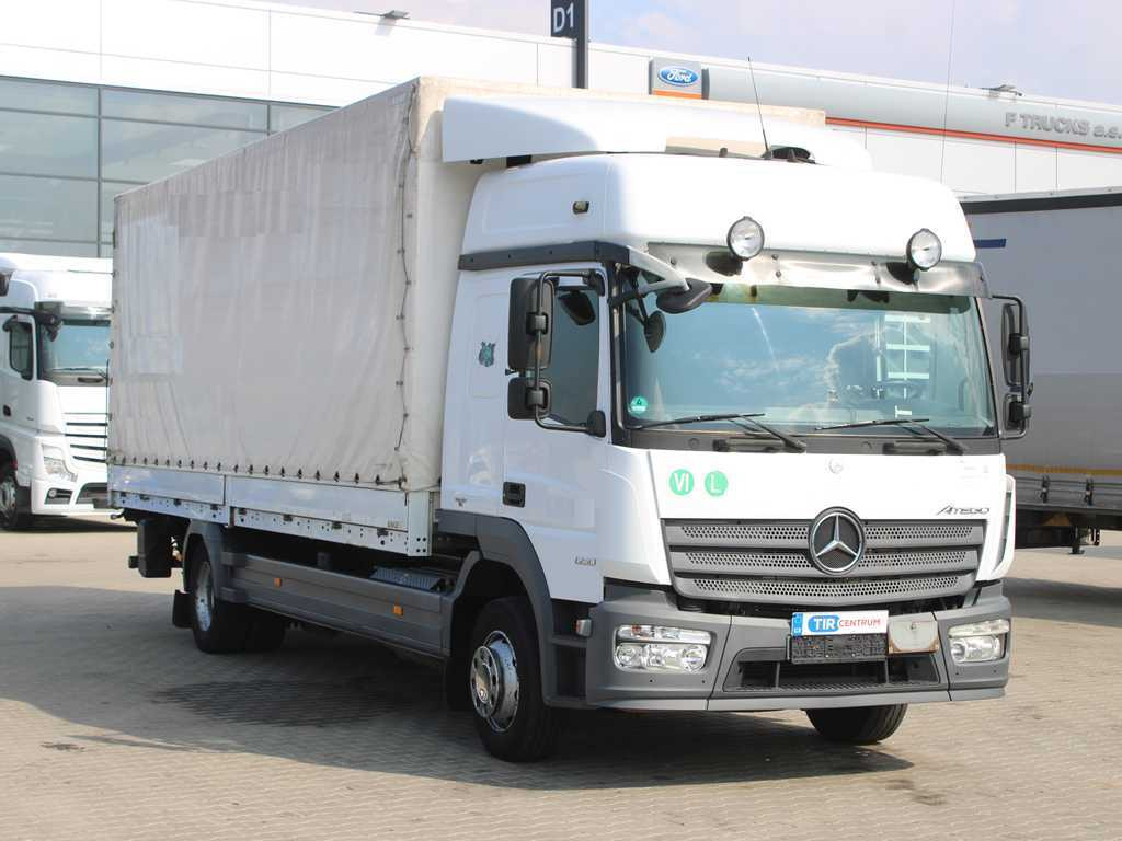 Mercedes-Benz ATEGO 1230, EURO 6, HYDRAULIC FRONT, SIDES - Curtainsider truck: picture 3 Mercedes-Benz ATEGO 1230, EURO 6, HYDRAULIC FRONT, SIDES - Curtainsider truck: picture 3