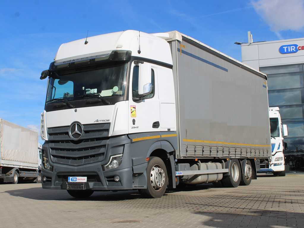 Mercedes-Benz Actros 2542, EURO 6, 6X2, NAVIGATION - Curtainsider truck: picture 1 Mercedes-Benz Actros 2542, EURO 6, 6X2, NAVIGATION - Curtainsider truck: picture 1