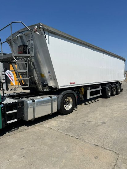 Kempf SKM 39 Alu-Kastenmulde 55m³ Rollplane - Tipper semi-trailer: picture 1 Kempf SKM 39 Alu-Kastenmulde 55m³ Rollplane - Tipper semi-trailer: picture 1