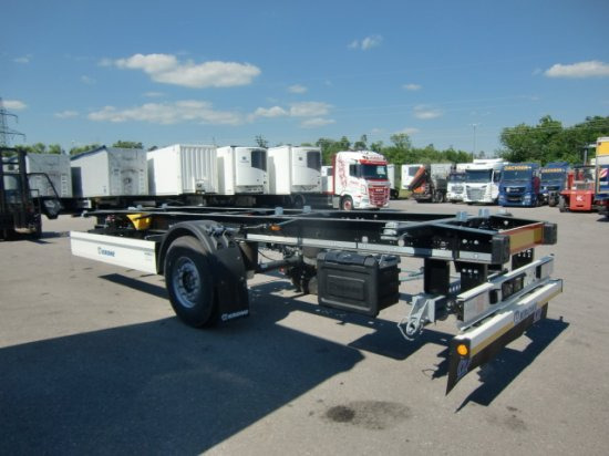 Krone 1-Achs Lafette Krone Achse, Heckabstützung, - Container transporter/ Swap body trailer: picture 4 Krone 1-Achs Lafette Krone Achse, Heckabstützung, - Container transporter/ Swap body trailer: picture 4