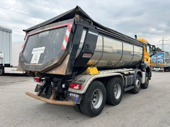 MAN TGS 35.510 8x4 Carnehl Muldenkipper, Thermomulde, Hardox - Tipper: picture 3 MAN TGS 35.510 8x4 Carnehl Muldenkipper, Thermomulde, Hardox - Tipper: picture 3