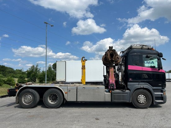 Scania R580 6x2, Schrottkran, E6, Lenk-Lift-Achse - Hook lift truck, Crane truck: picture 4 Scania R580 6x2, Schrottkran, E6, Lenk-Lift-Achse - Hook lift truck, Crane truck: picture 4
