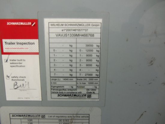 Walking floor semi-trailer Schwarzmüller Liftachse, Funk, Stahlboden!!! SAF-Achsen ,2 Stück 11 mm Boden: picture 7 Walking floor semi-trailer Schwarzmüller Liftachse, Funk, Stahlboden!!! SAF-Achsen ,2 Stück 11 mm Boden: picture 7