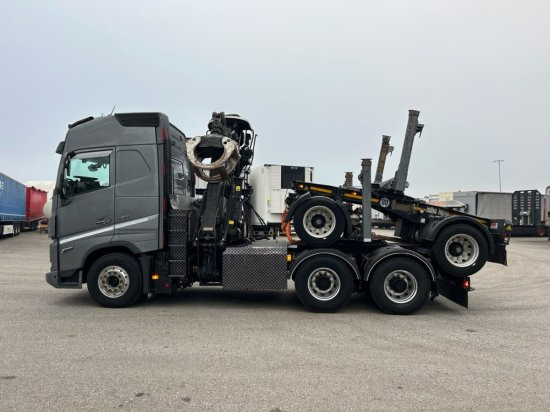 Timber truck, Crane truck Volvo FH 16 650 6x4 Langholzzug + Doll M2K-9L Nachläufer mit Palfinger Epsilon S260C96, I-Shift, Retarder,: picture 8