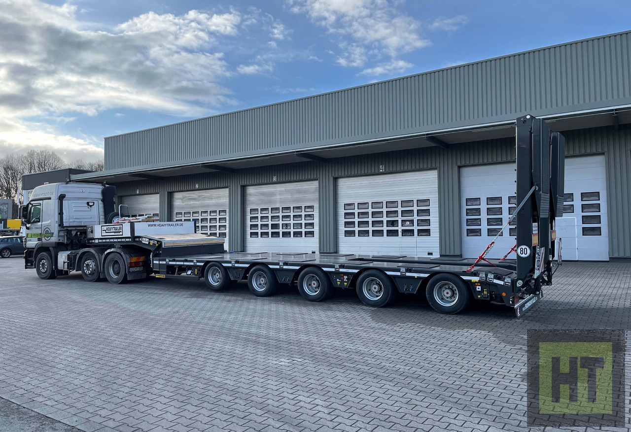 Faymonville 5-Achs-Tele-Semi mit Halbachsen "Twinaxle" und hydr. Rampen - Low loader semi-trailer: picture 1 Faymonville 5-Achs-Tele-Semi mit Halbachsen "Twinaxle" und hydr. Rampen - Low loader semi-trailer: picture 1