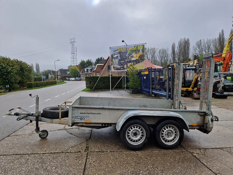 Dropside/ Flatbed trailer Humbaur machinetransporter: picture 1