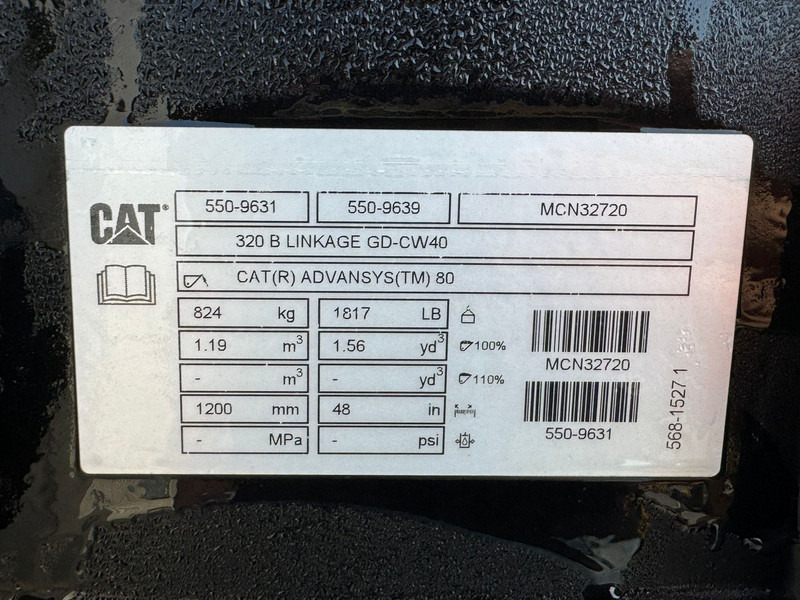 Bucket Caterpillar CW40 1200mm Bucket: picture 10