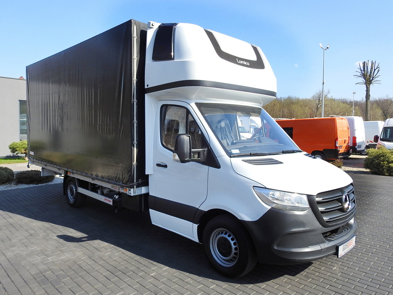 MERCEDES SPRINTER 316 TARPAULIN 10 PALLETS WEBASTO AIR CONDITIONING 165HP - Curtain side van: picture 4 MERCEDES SPRINTER 316 TARPAULIN 10 PALLETS WEBASTO AIR CONDITIONING 165HP - Curtain side van: picture 4