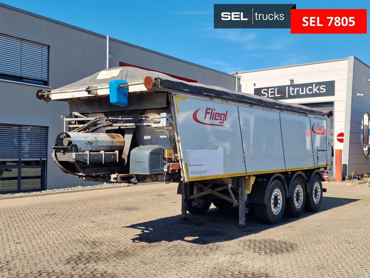 Fliegl ASS 372 Thermo / Thermomulde mit Abschiebetechn. - Tipper semi-trailer: picture 1 Fliegl ASS 372 Thermo / Thermomulde mit Abschiebetechn. - Tipper semi-trailer: picture 1