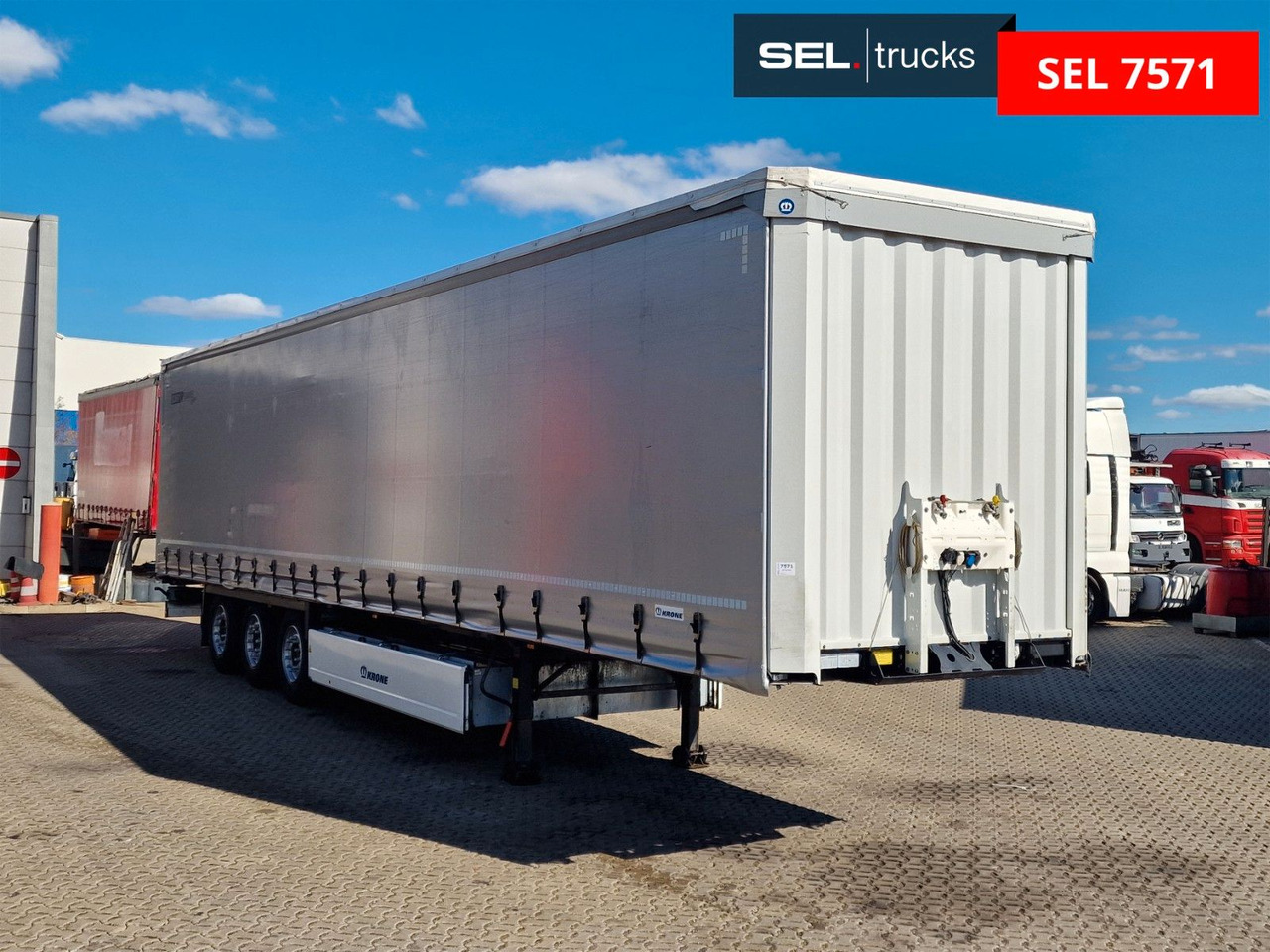 Krone SD / EDSCHA / Liftachse - Curtainsider semi-trailer: picture 3 Krone SD / EDSCHA / Liftachse - Curtainsider semi-trailer: picture 3