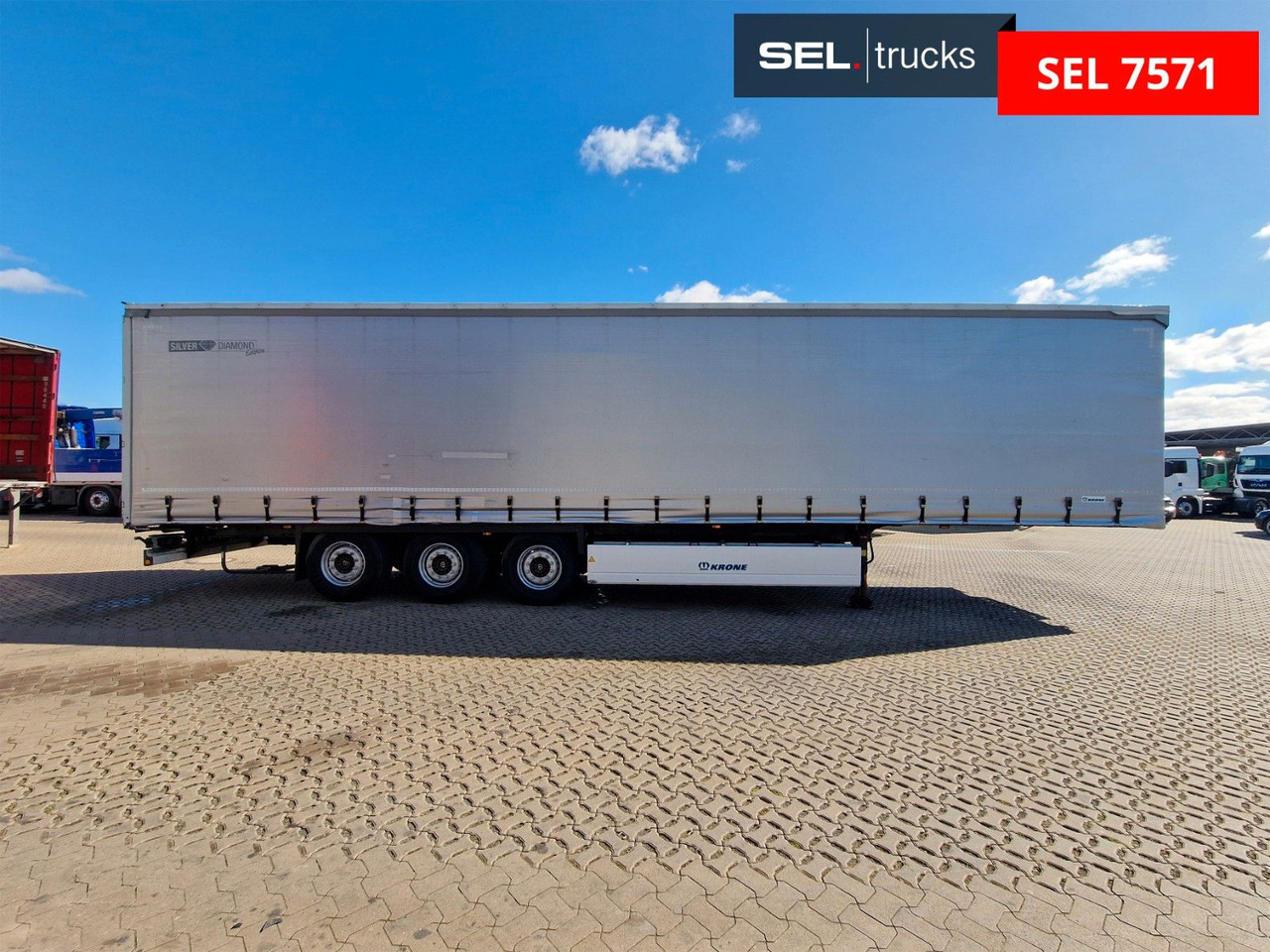 Krone SD / EDSCHA / Liftachse - Curtainsider semi-trailer: picture 4 Krone SD / EDSCHA / Liftachse - Curtainsider semi-trailer: picture 4