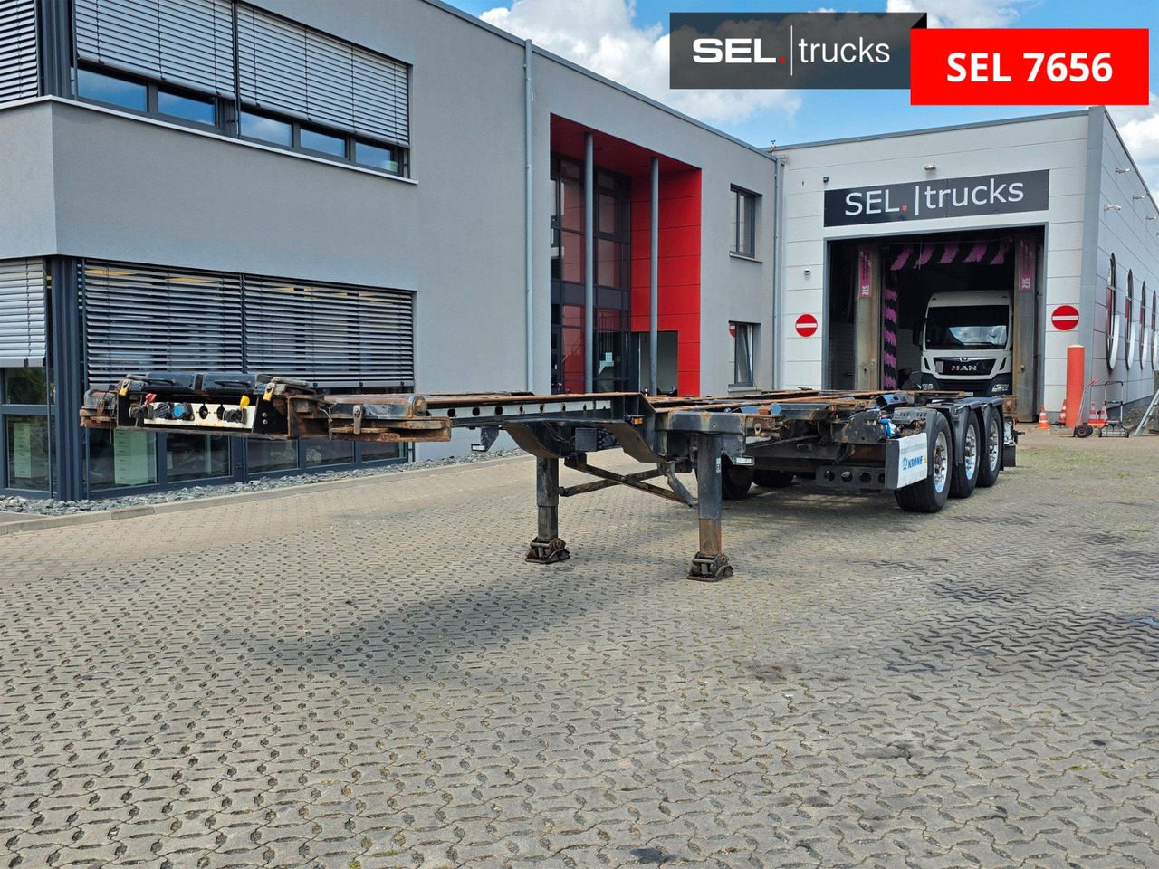 Krone SD / Teleskop / Alu-Felgen / Liftachse - Container transporter/ Swap body semi-trailer: picture 1 Krone SD / Teleskop / Alu-Felgen / Liftachse - Container transporter/ Swap body semi-trailer: picture 1