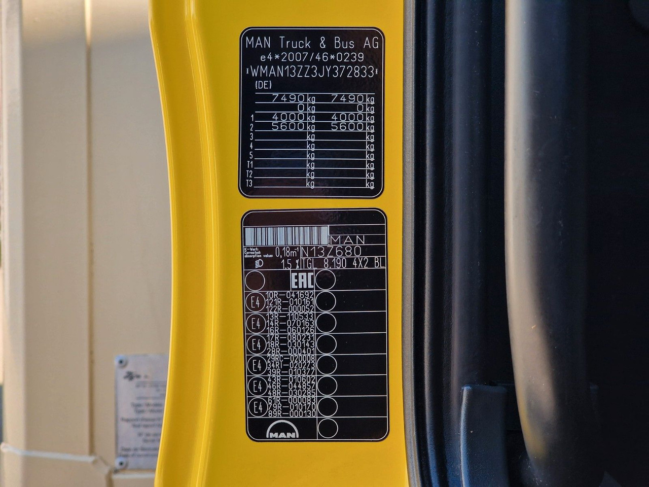 Refrigerated van MAN TGL 8.190 4X2 BL / Ladebordwand / Carrier: picture 15