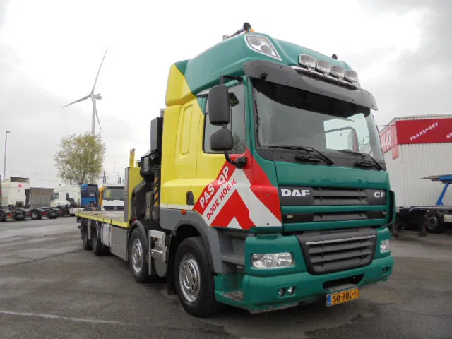 Dropside/ Flatbed truck, Crane truck DAF FAD 85-460 8X4: picture 14