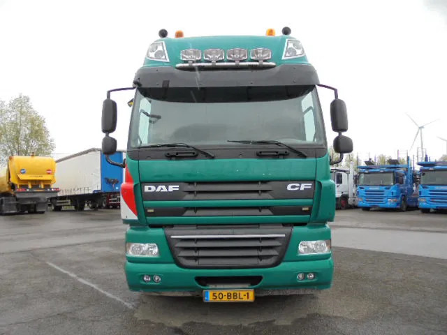 Dropside/ Flatbed truck, Crane truck DAF FAD 85-460 8X4: picture 13