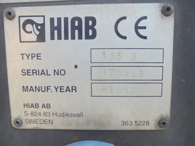 Hiab 135/3 - Boom: picture 4 Hiab 135/3 - Boom: picture 4
