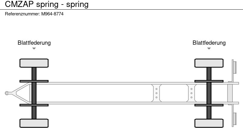 Timber trailer CMZAP spring - spring: picture 9