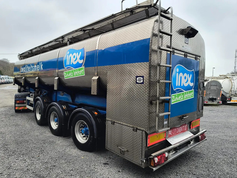 Mafa INSULATED INOX TANK 29000L 3 COMP - PUMP/COUNTER - 2 STEERING AXLES - Tank semi-trailer: picture 3 Mafa INSULATED INOX TANK 29000L 3 COMP - PUMP/COUNTER - 2 STEERING AXLES - Tank semi-trailer: picture 3