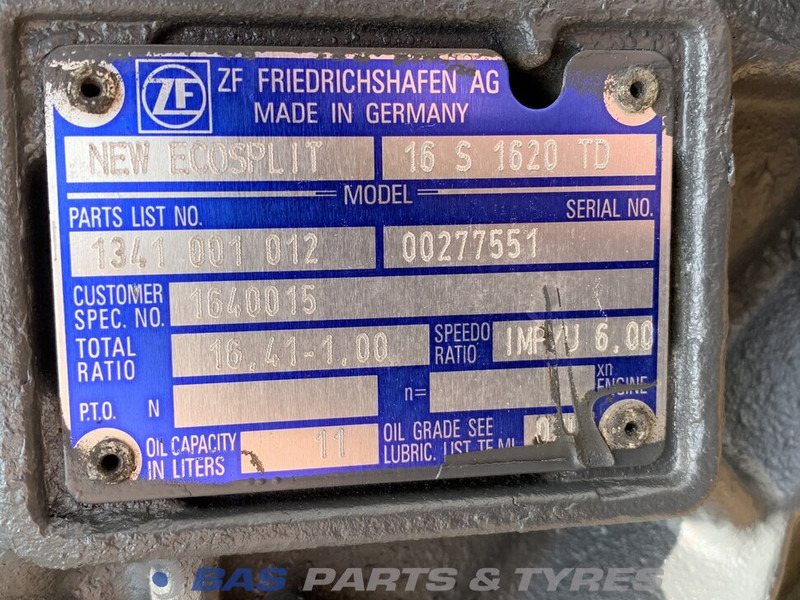 DAF CF75 Euro 4-5 DAF 16S1620 TD Versnellingsbak 1610235 - Gearbox for Truck: picture 5 DAF CF75 Euro 4-5 DAF 16S1620 TD Versnellingsbak 1610235 - Gearbox for Truck: picture 5
