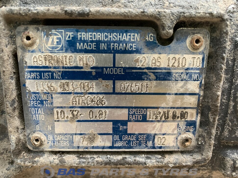 DAF LF Euro 6 DAF 12AS1210 TO AS Tronic Versnellingsbak 2209137 - Gearbox for Truck: picture 5 DAF LF Euro 6 DAF 12AS1210 TO AS Tronic Versnellingsbak 2209137 - Gearbox for Truck: picture 5