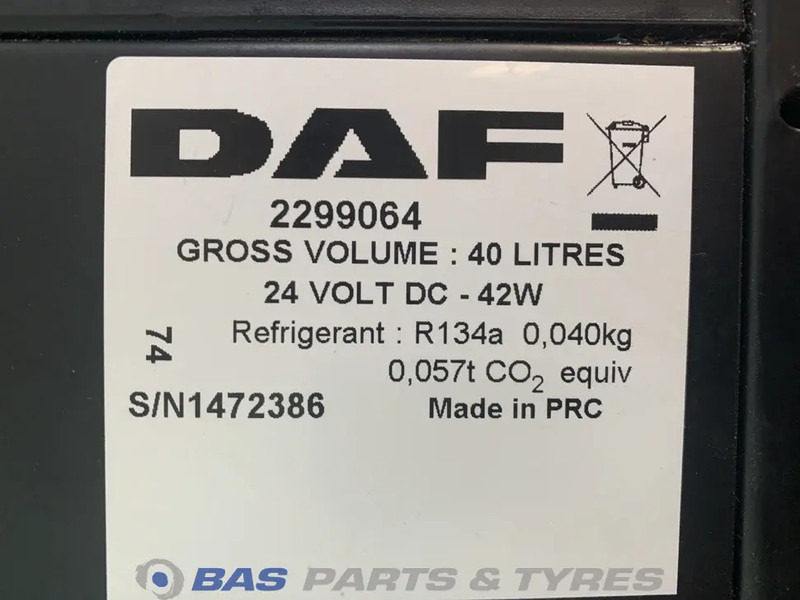 DAF XF106 Koelkast DAF 40 Liter 1845851 - Spare parts for Truck: picture 5 DAF XF106 Koelkast DAF 40 Liter 1845851 - Spare parts for Truck: picture 5