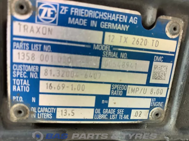 ZF TGX MAN 12TX2620 DD TraXon Versnellingsbak 81301010202 - Gearbox for Truck: picture 5 ZF TGX MAN 12TX2620 DD TraXon Versnellingsbak 81301010202 - Gearbox for Truck: picture 5