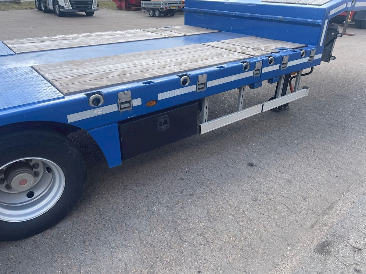Low loader semi-trailer Seyit Usta 4 akslet nedbygget udtræk: picture 6