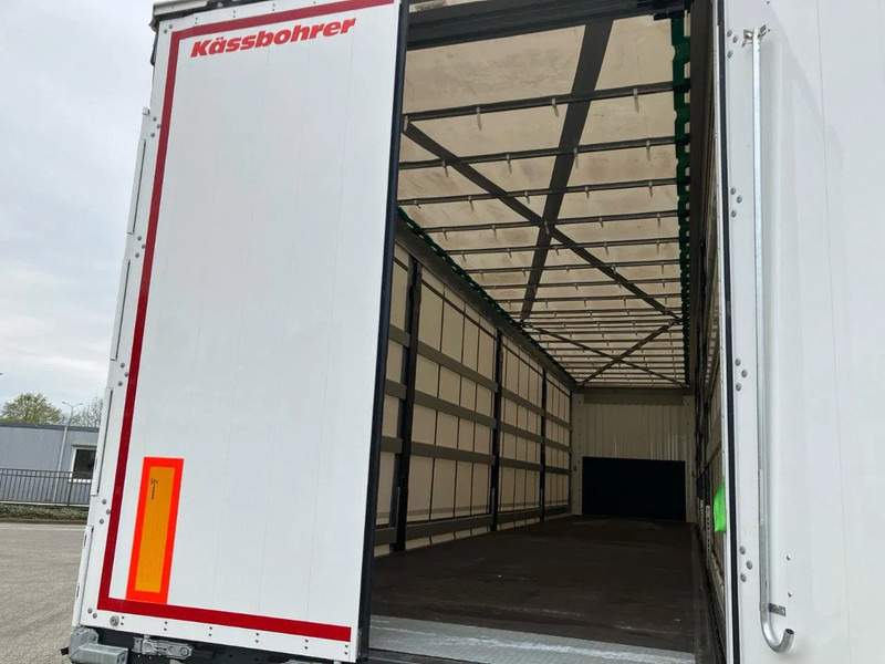 Curtainsider semi-trailer Kässbohrer SCS X+ / 90 - 12 / 27 Schuifzeilen multiplex vloer met palletkist 30 Europallets: picture 13