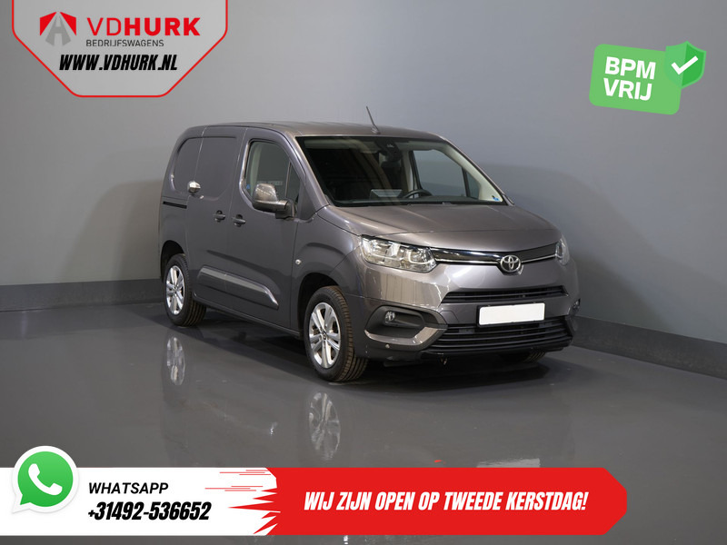 Toyota PROACE CITY 1.2 Turbo 130 pk Aut. BENZINE 3Pers./ Stoelverw./ Climate/ Keyless/ Carplay/ Cruise/ PDC/ Trekhaak - Small van: picture 1 Toyota PROACE CITY 1.2 Turbo 130 pk Aut. BENZINE 3Pers./ Stoelverw./ Climate/ Keyless/ Carplay/ Cruise/ PDC/ Trekhaak - Small van: picture 1