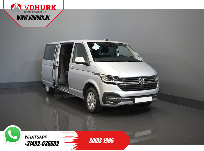 Small van, Combi van Volkswagen Transporter T6.1 2.0 TDI 150 pk DSG Aut. L2 DC Dubbel Cabine Highline BPM VRIJ! Adapt.Cruise/ LED/ 2xSchuifdeur/ Standkachel/ Carplay/ Stoel: picture 8