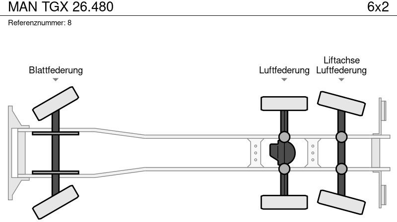 Cab chassis truck MAN TGX 26.480: picture 13