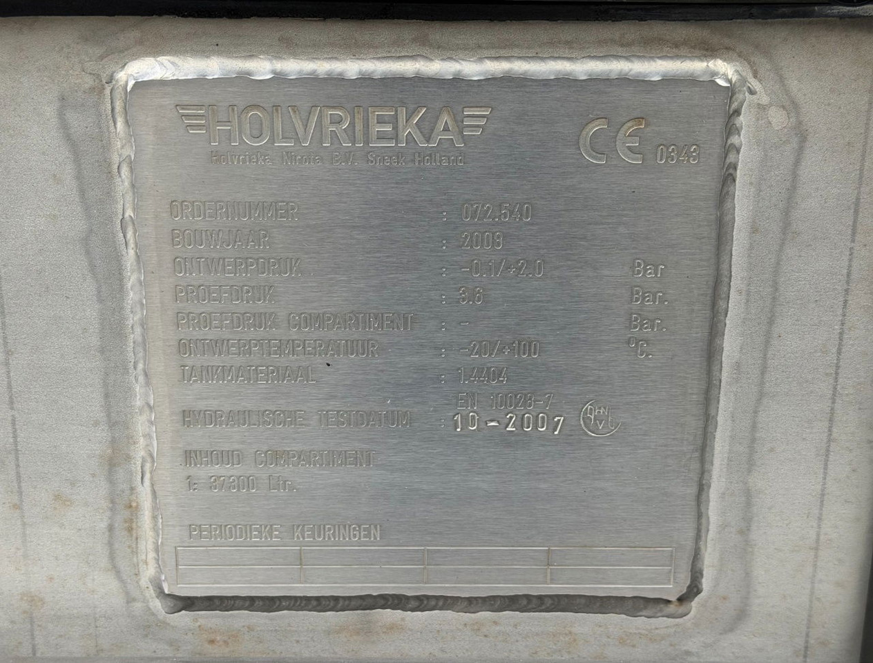 Tank semi-trailer Burg 37.300 Liter 3 Compartments Disc Brakes Super Condition NL Trailer: picture 19 Tank semi-trailer Burg 37.300 Liter 3 Compartments Disc Brakes Super Condition NL Trailer: picture 19