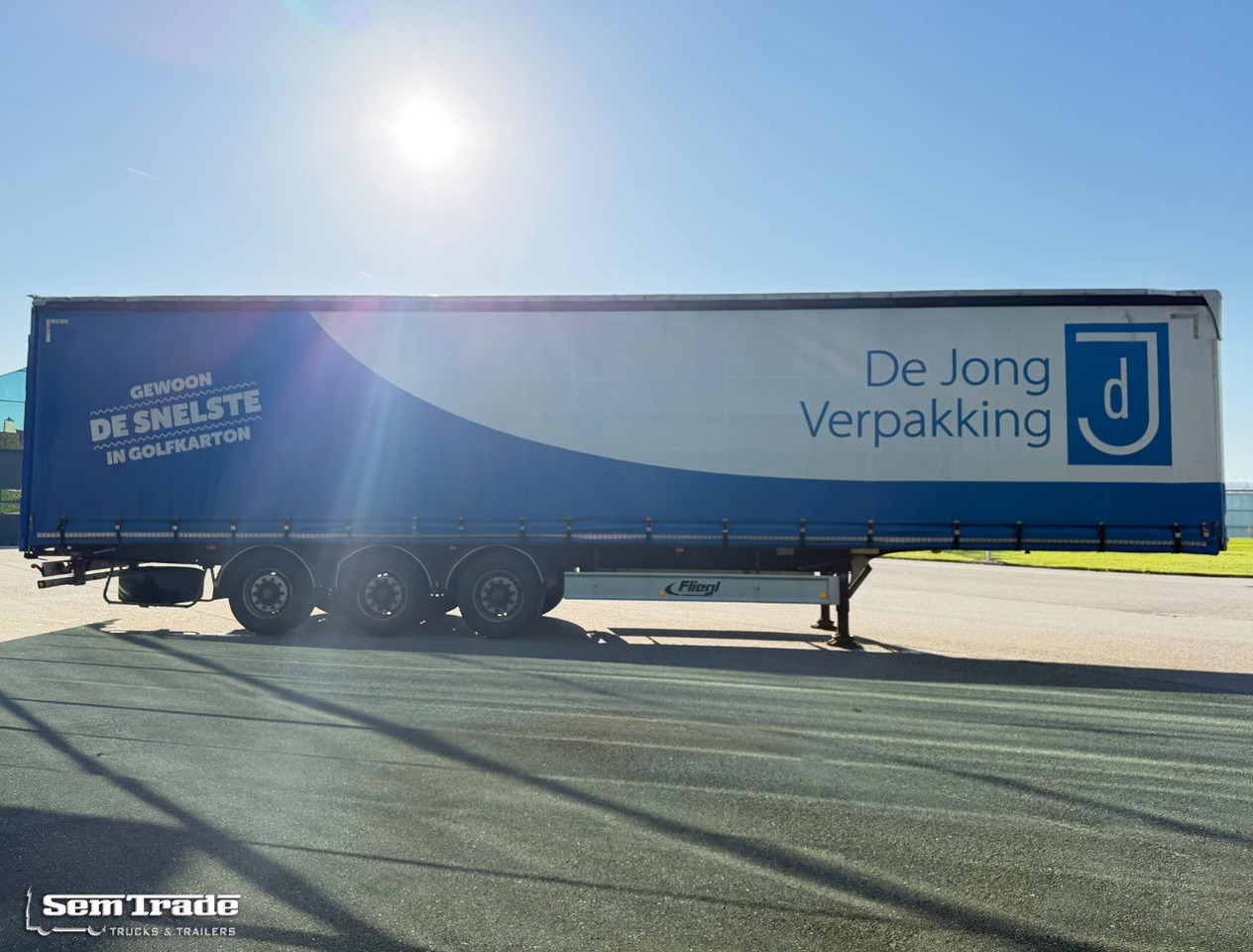 Curtainsider semi-trailer Fliegl SDS 350 Lift Axle Disc Brakes Sliding Sides + Roof TOP Condition: picture 6