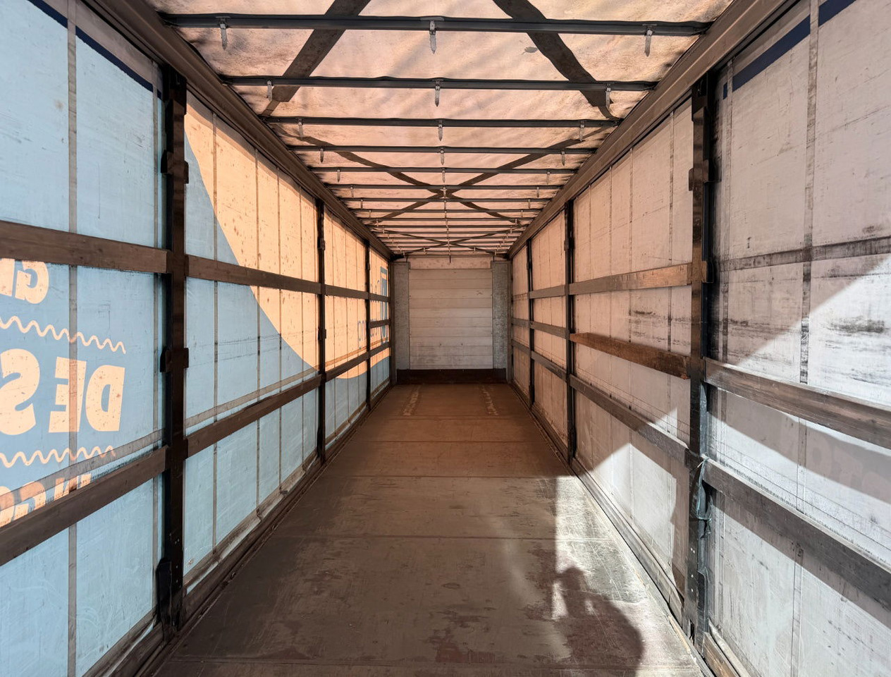 Curtainsider semi-trailer Fliegl SDS 350 Lift Axle Disc Brakes Sliding Sides + Roof TOP Condition: picture 17