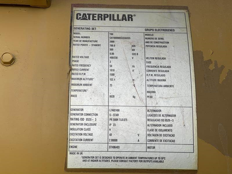 Cat C 18 - 700 - Generator set: picture 4 Cat C 18 - 700 - Generator set: picture 4