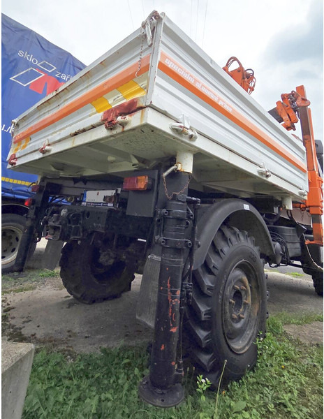 Tipper, Crane truck Mercedes-Benz UNIMOG 427.11 +12m!: picture 11