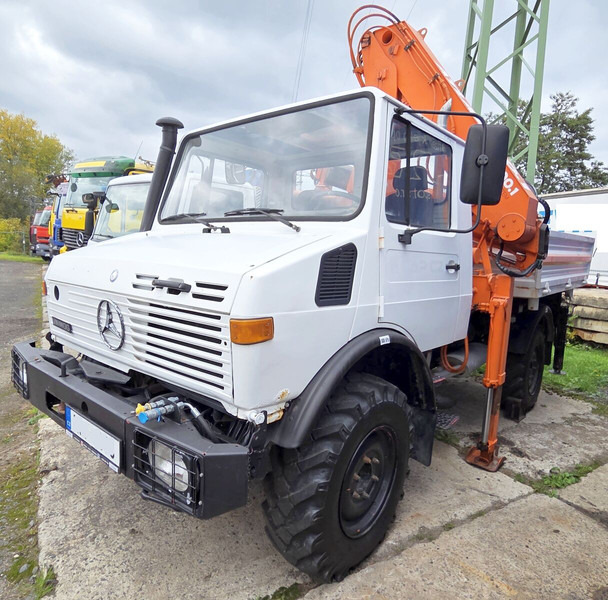 Mercedes-Benz UNIMOG 427.11 +12m! - Tipper, Crane truck: picture 4 Mercedes-Benz UNIMOG 427.11 +12m! - Tipper, Crane truck: picture 4