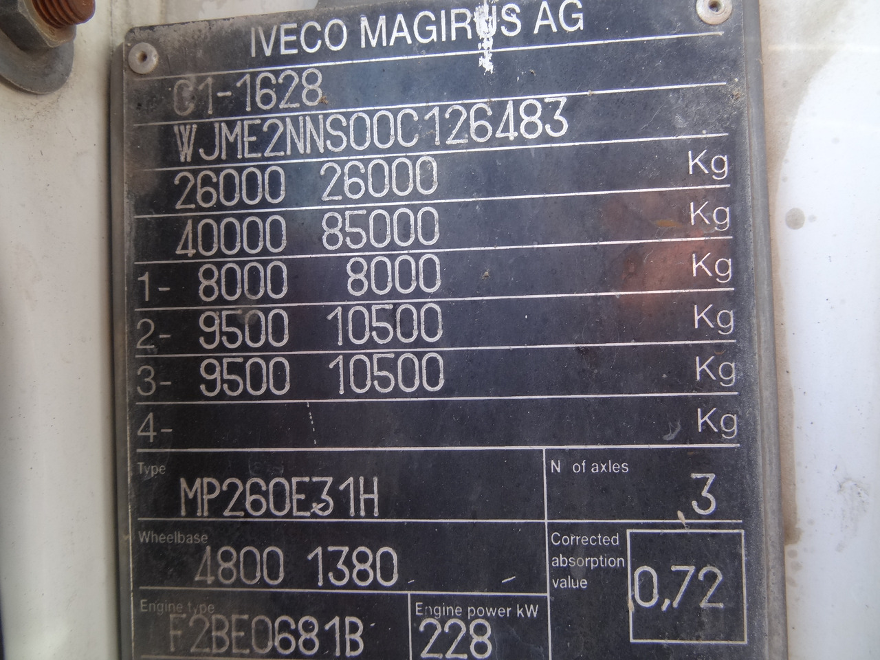 Iveco EuroTrakker 260E31 6X4 Palfinger 36002 - Crane truck, Dropside/ Flatbed truck: picture 3 Iveco EuroTrakker 260E31 6X4 Palfinger 36002 - Crane truck, Dropside/ Flatbed truck: picture 3